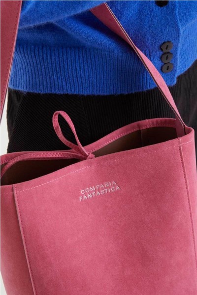 Bolso Compañía Fantástica gamuza rosa
