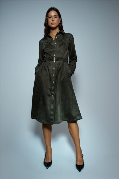 Vestido Salsa midi en ante