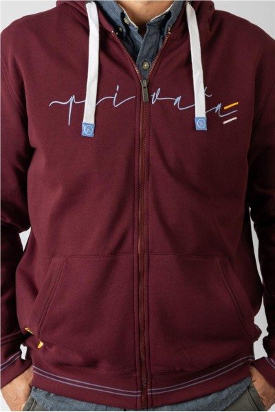 Sudadera Privata cremallera con logo