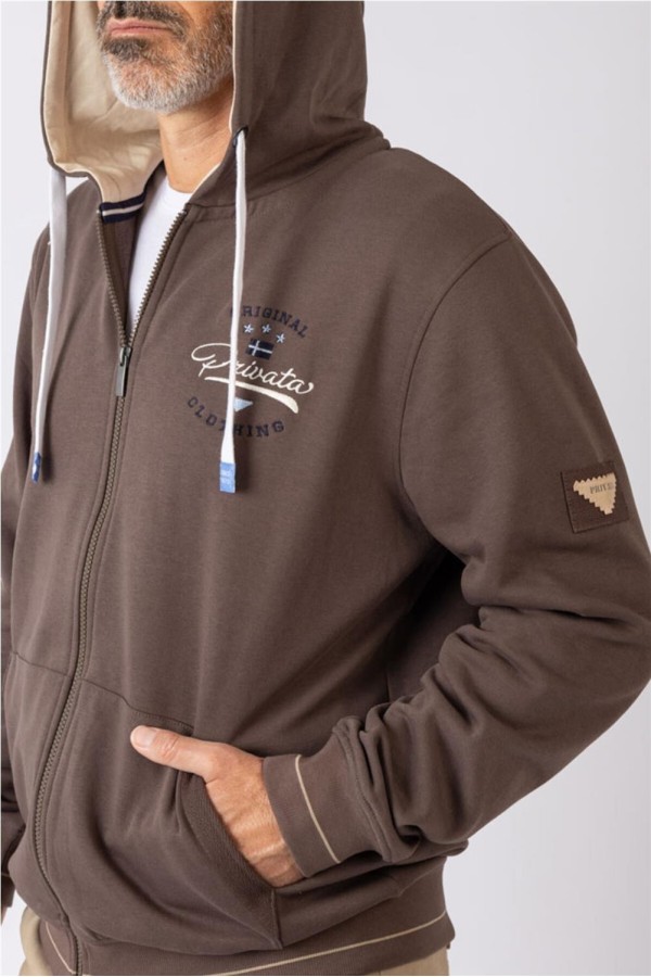 Sudadera Privata cremallera con capucha