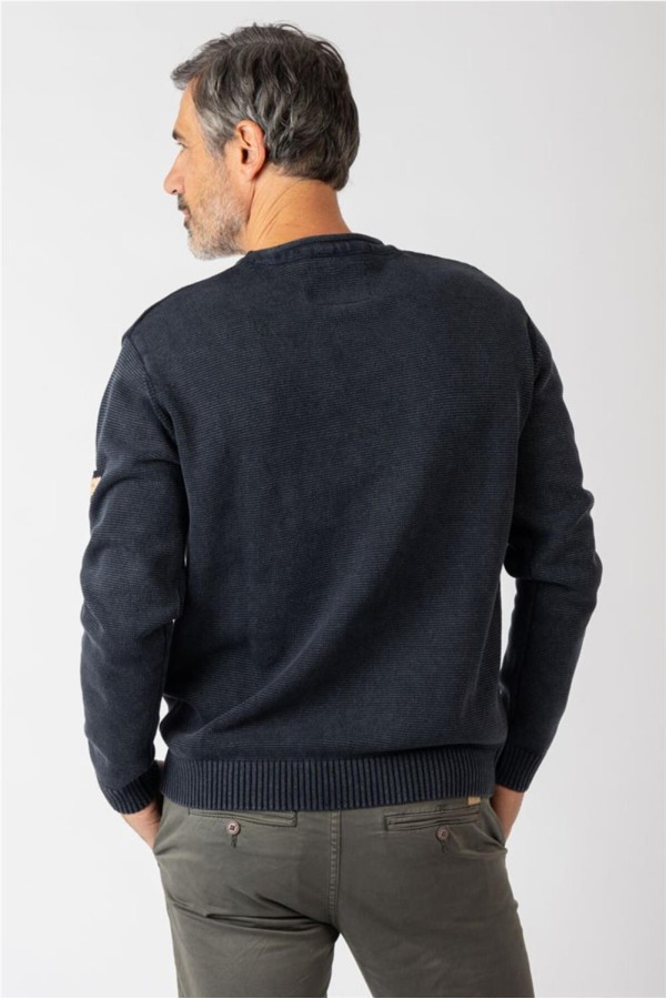 Jersey Privata cuello redondo marino