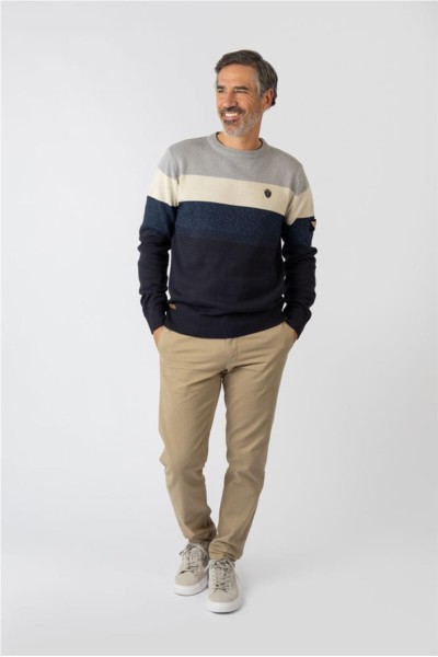 Jersey Privata cuello redondo con rayas