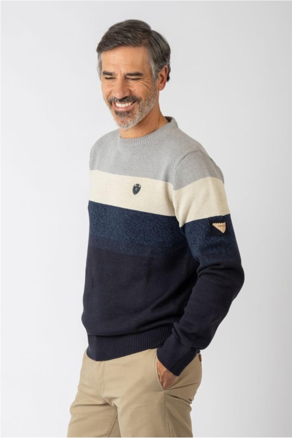 Jersey Privata cuello redondo con rayas 2