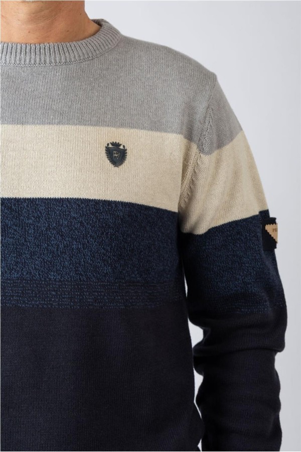 Jersey Privata cuello redondo con rayas