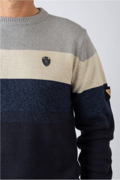 Jersey Privata cuello redondo con rayas