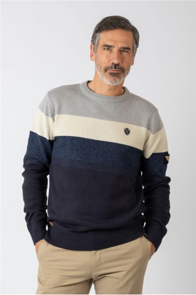 Jersey Privata cuello redondo con rayas