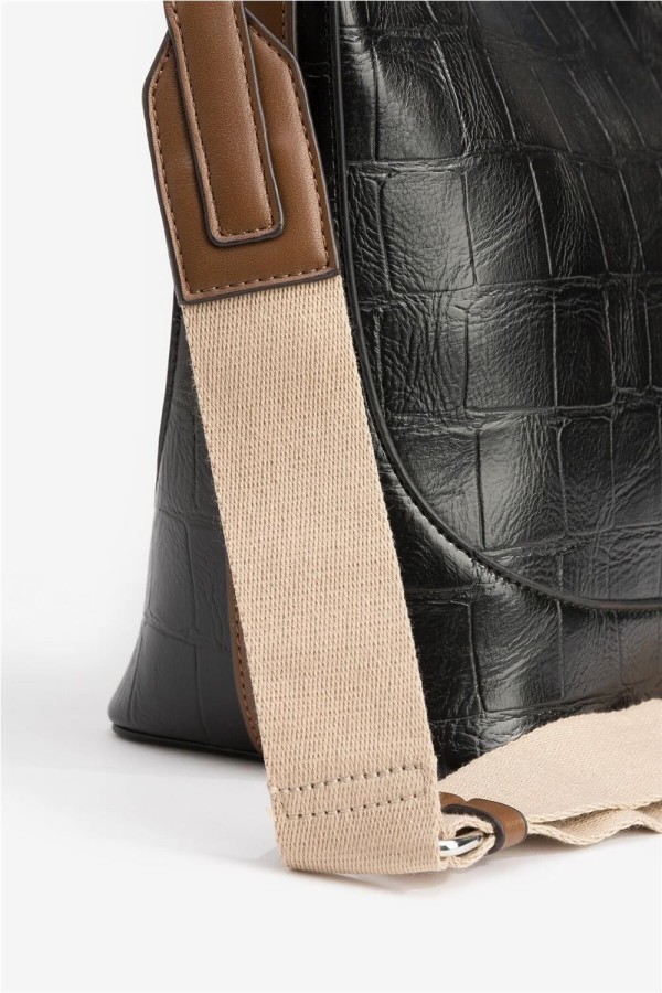 Bolso de hombro Tiffosi bicolor