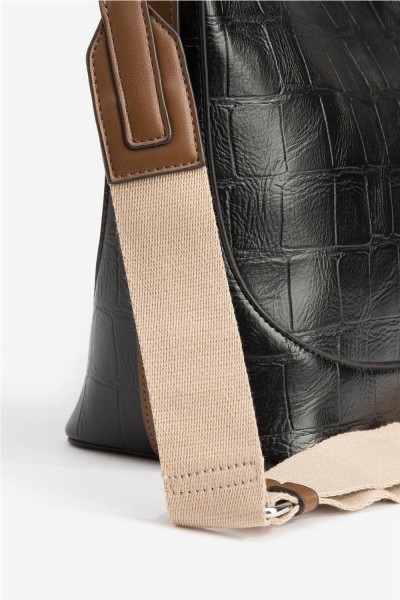 Bolso de hombro Tiffosi bicolor