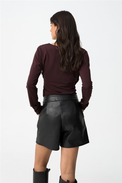 Camiseta Tiffosi slim con drapeado frontal