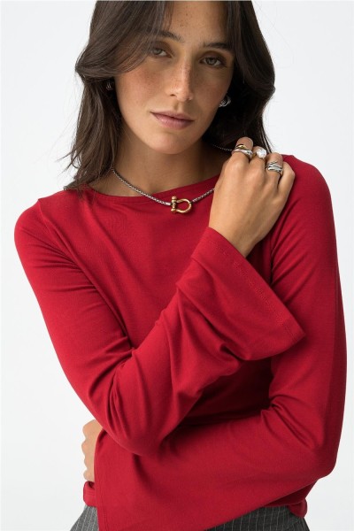 Camiseta Tiffosi slim manga larga