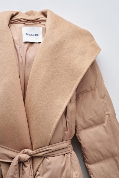 Abrigo Salsa acolchado largo