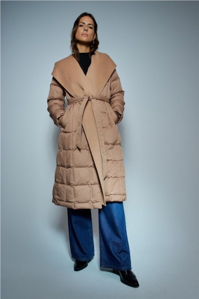 Abrigo Salsa acolchado largo