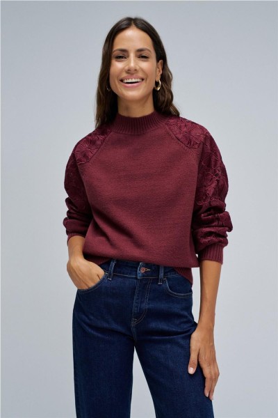 Jersey Salsa de punto con encaje