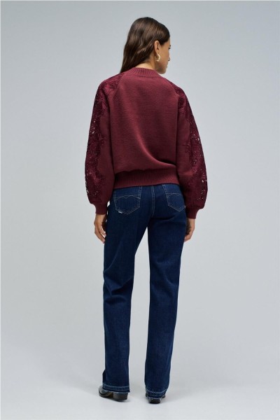 Jersey Salsa de punto con encaje