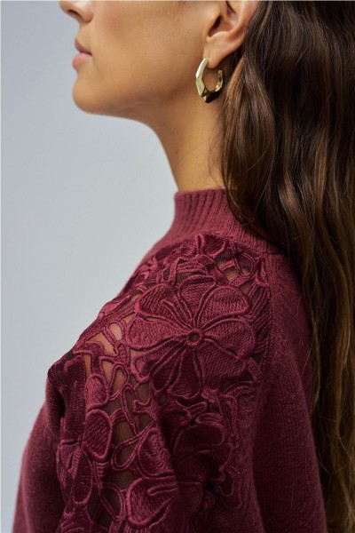 Jersey Salsa de punto con encaje