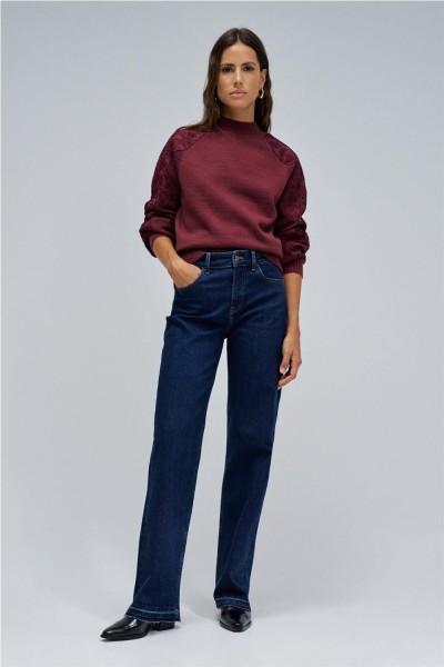 Jersey Salsa de punto con encaje