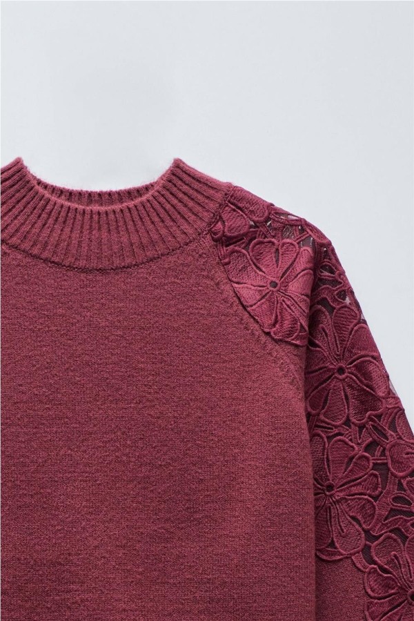 Jersey Salsa de punto con encaje