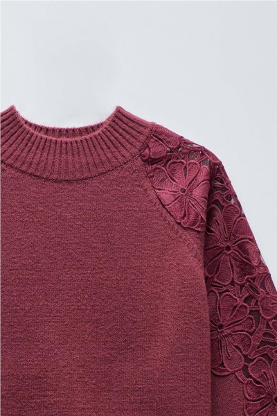 Jersey Salsa de punto con encaje