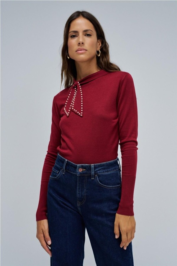 Jersey de punto con lazo 2