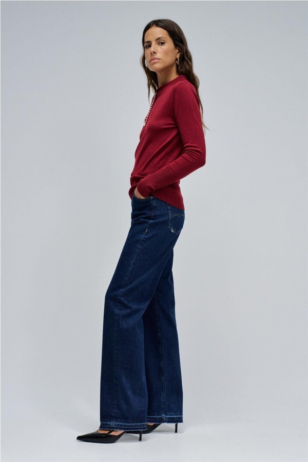 Jersey de punto con lazo