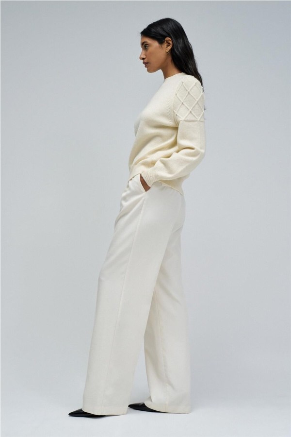 Jersey Salsa de punto con perlas