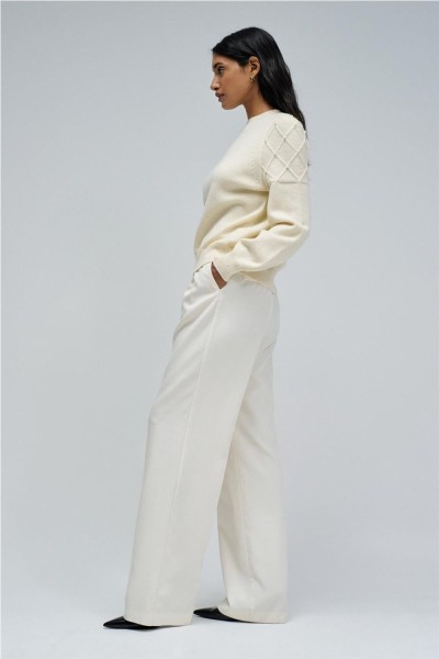 Jersey Salsa de punto con perlas