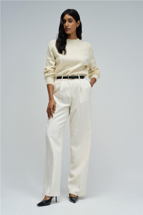 Jersey Salsa de punto con perlas