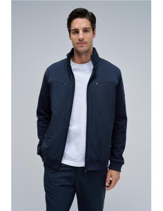 Chaqueta Salsa acolchada con mezcla de materiales