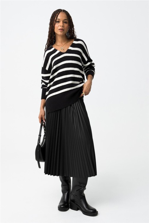Falda Tiffosi kyoto 3 midi plisada Falda Tiffosi kyoto 3 midi plisada