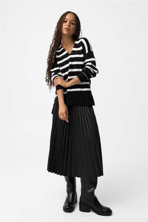 Falda Tiffosi kyoto 3 midi plisada Falda Tiffosi kyoto 3 midi plisada