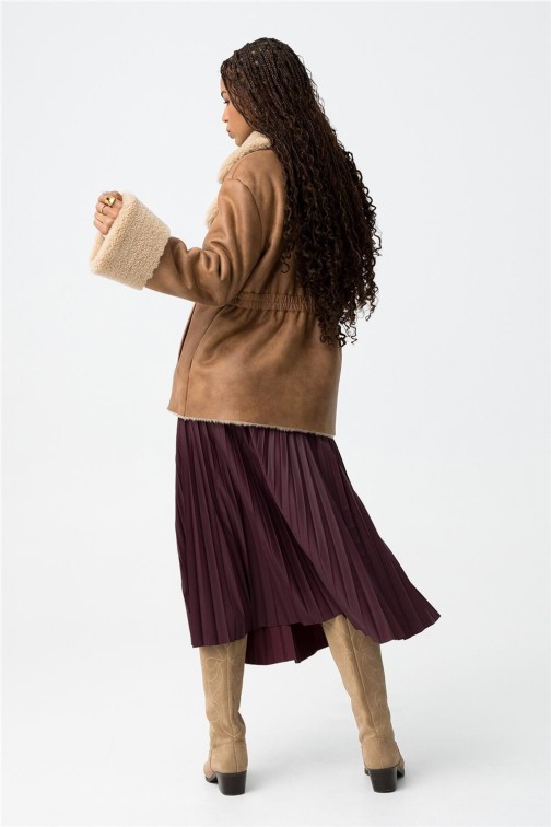 Falda Tiffosi kyoto 3 midi plisada Falda Tiffosi kyoto 3 midi plisada