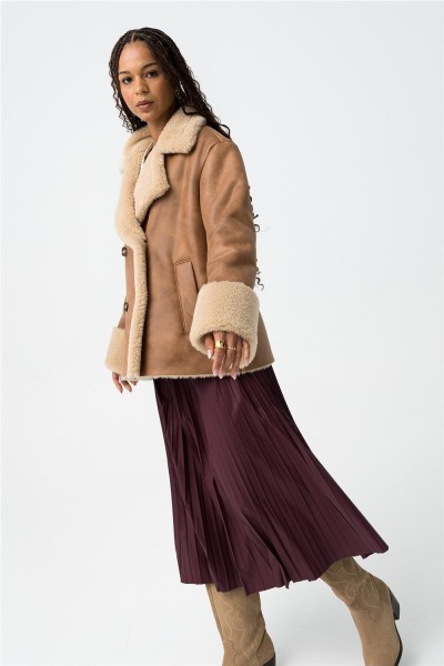 Falda Tiffosi kyoto 3 midi plisada