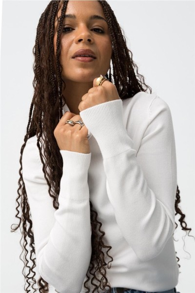 Jersey tiffosi slim fit de cuello alto