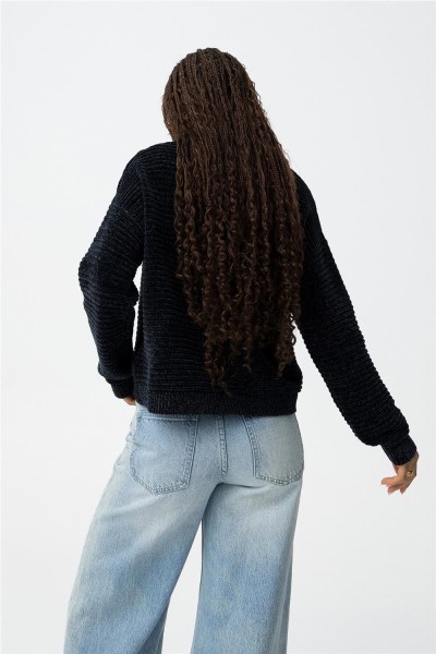 Jersey de punto suave texturizado