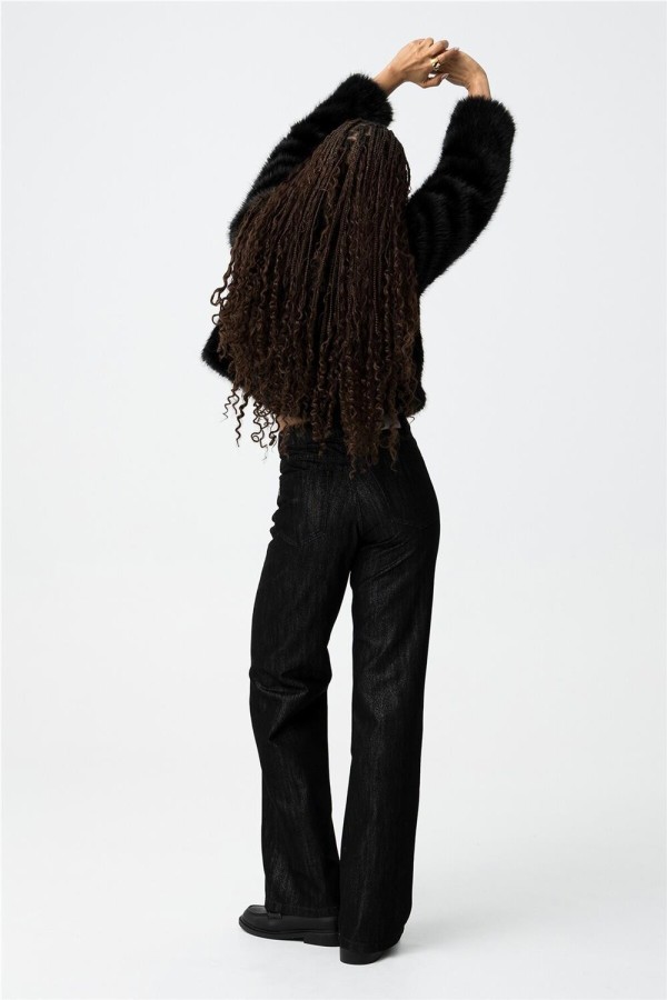 Chaqueta tiffosi corta efecto pelo