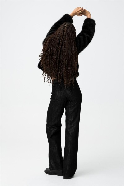 Chaqueta tiffosi corta efecto pelo