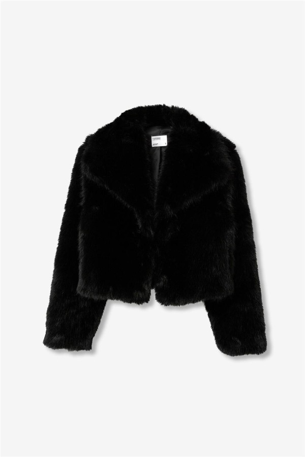 Chaqueta tiffosi corta efecto pelo