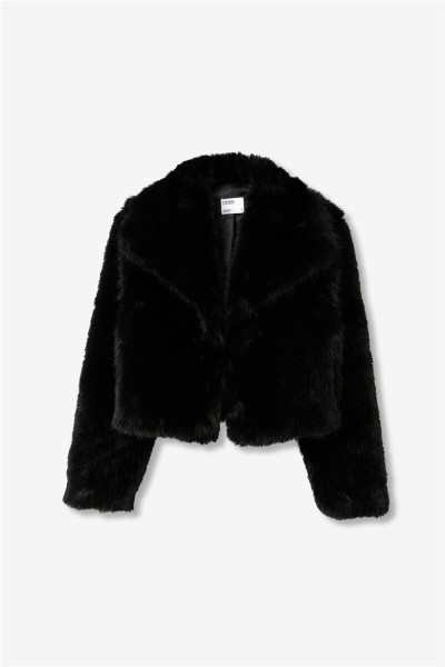 Chaqueta tiffosi corta efecto pelo