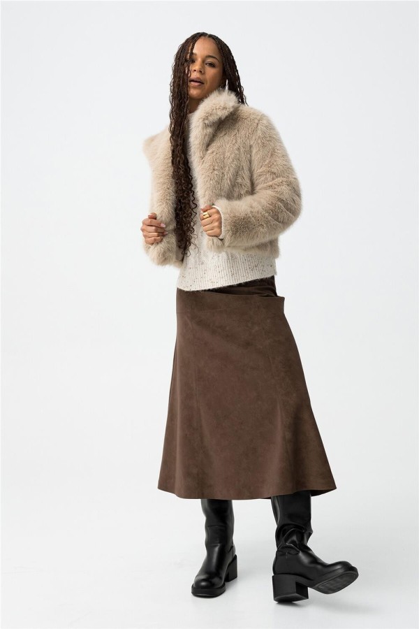 Chaqueta tiffosi corta efecto pelo