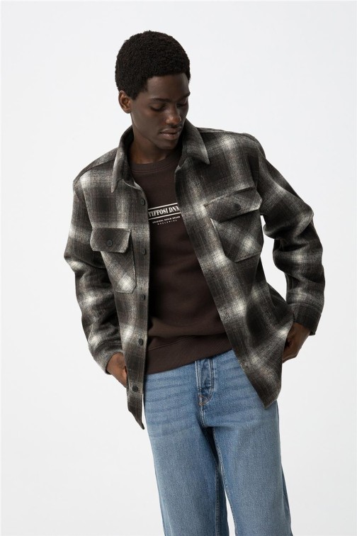 Sobrecamisa Tiffosi Cohen oversize a... Sobrecamisa Tiffosi Cohen oversize a...