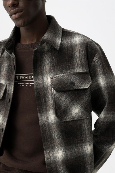 Sobrecamisa Tiffosi Cohen oversize a cuadros