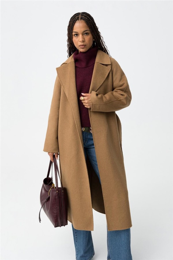 Abrigo Tiffosi Catchin efecto lana...