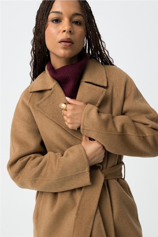 Abrigo Tiffosi Catchin efecto lana...