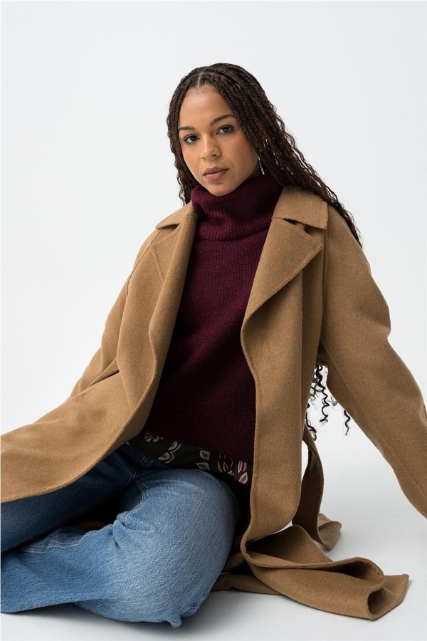 Abrigo Tiffosi Catchin efecto lana...