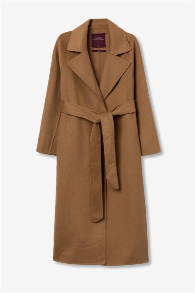 Abrigo Tiffosi Catchin efecto lana con cinturón