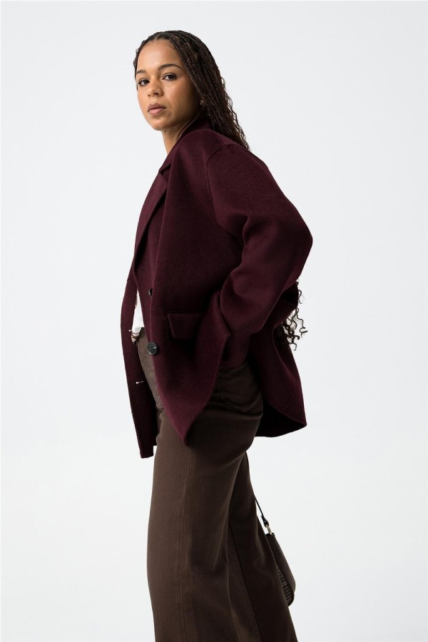 Abrigo Tiffosi Crash corto efecto lana