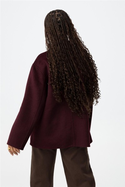 Abrigo Tiffosi Crash corto efecto lana