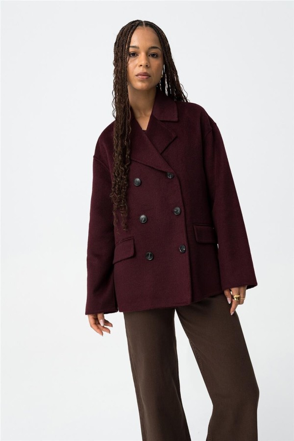 Abrigo Tiffosi Crash corto efecto lana