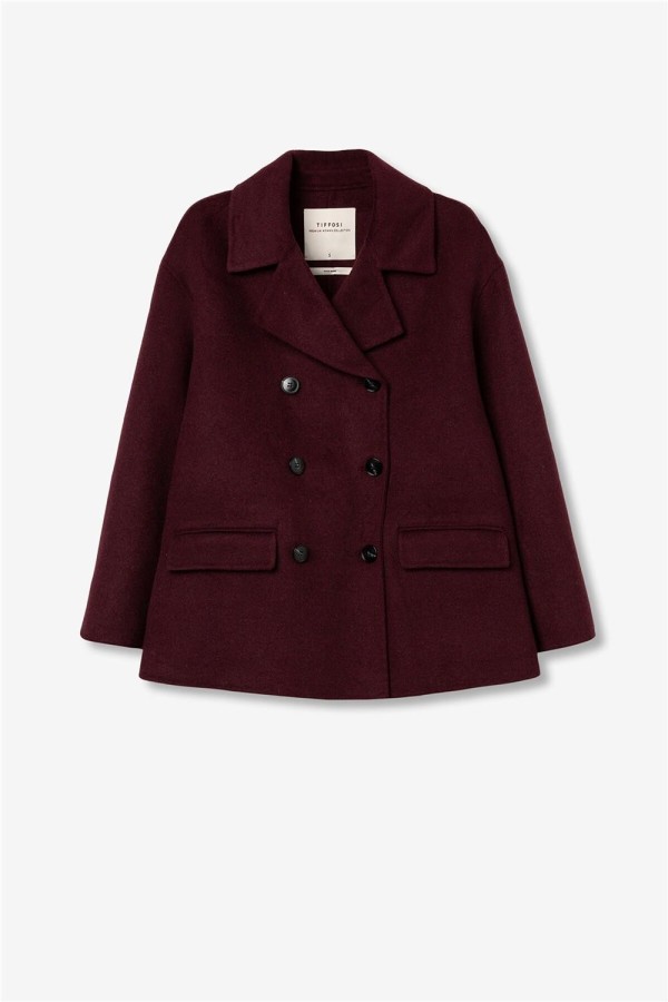 Abrigo Tiffosi Crash corto efecto lana