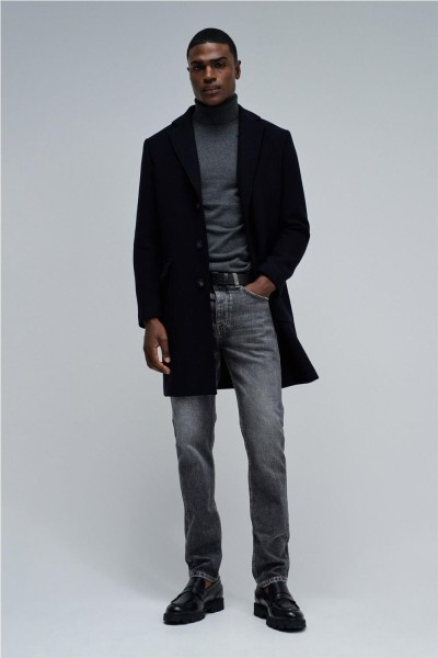 Abrigo Salsa de paño con capucha